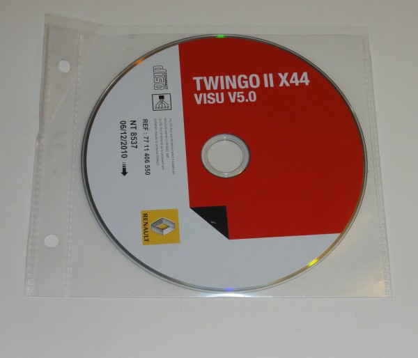 Werkstatthandbuch Schaltpläne auf CD Renault Twingo II - Stand 12/2010