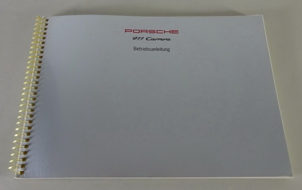 Betriebsanleitung / Handbuch Porsche 911 Carrera Typ 993 Modell 1994 original