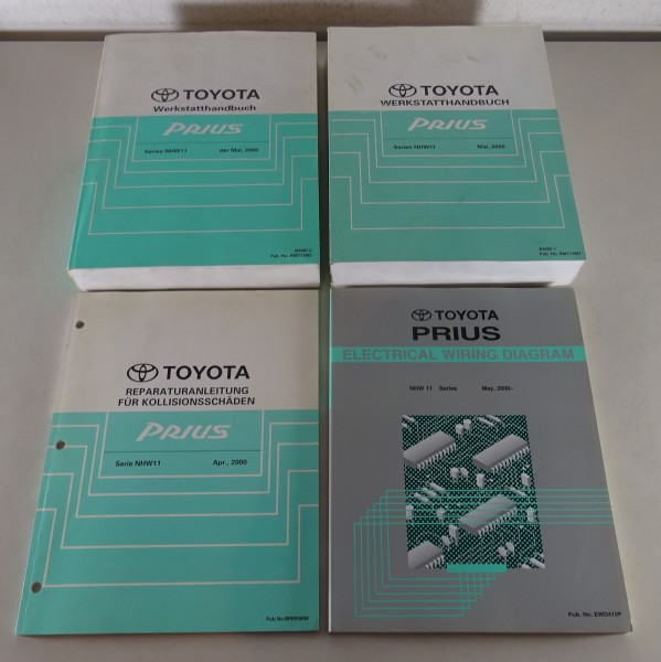 Werkstatthandbuch Konvolut Toyota Prius Serien NHW11, 4 Bände, Stand 05/2000