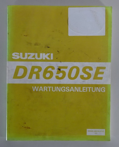 Werkstatthandbuch / Wartungsanleitung Suzuki DR 650 S / E Enduro Stand 11/1995