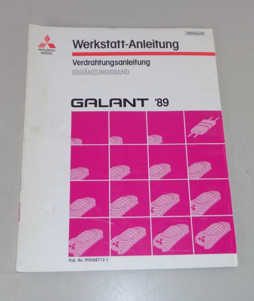 Werkstatthandbuch Mitsubishi Galant E 30 Nachtrag Elektrik Schaltpläne ab 1989