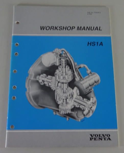 Werkstatthandbuch Volvo Penta Bootsmotor Getriebe HS1A Englisch Stand 09/1994