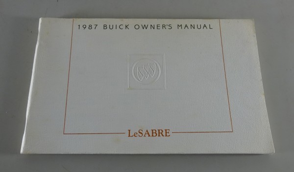 Owner´s Manual / Handbook Buick Le Sabre Stand 1987