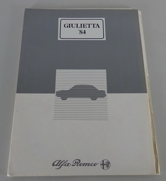 Pressemappe / Presseinformation Alfa Romeo Giulietta 2.0 Stand 1984