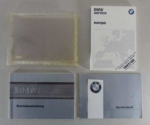 Bordmappe + Betriebsanleitung / Handbuch BMW 3er E30 inkl. Cabrio Stand 1987