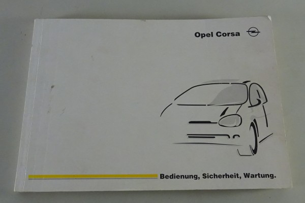 Betriebsanleitung / Handbuch Opel Corsa B incl. GSI + Combo Stand 07/1998