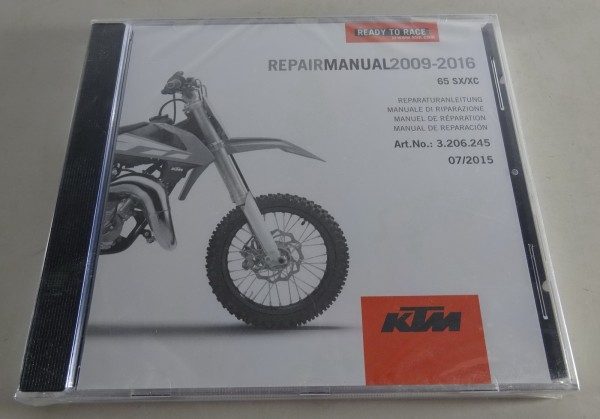 Werkstatthandbuch / Workshop Manual KTM 65 SX/XC Bj. 2009 - 2016