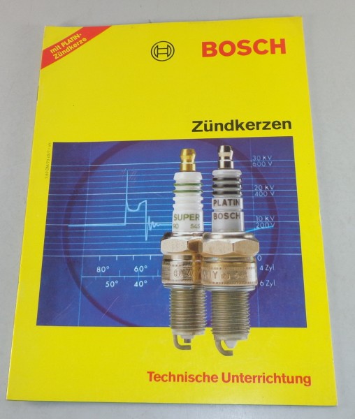 Technisches Handbuch Bosch Zündkerzen Stand 10/1985