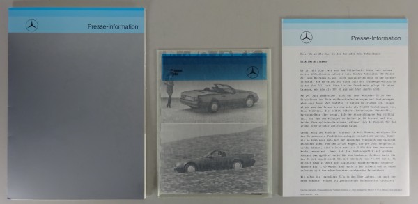 Pressemappe / Presskit Mercedes-Benz SL Typ R129 Stand 1989