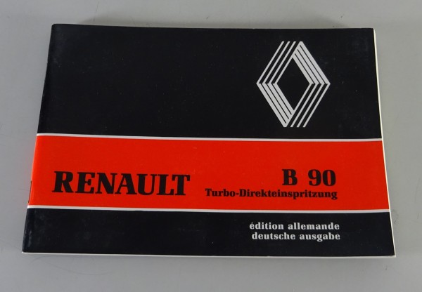 Betriebsanleitung / Handbuch Renault LKW B 90 Stand 03/1986
