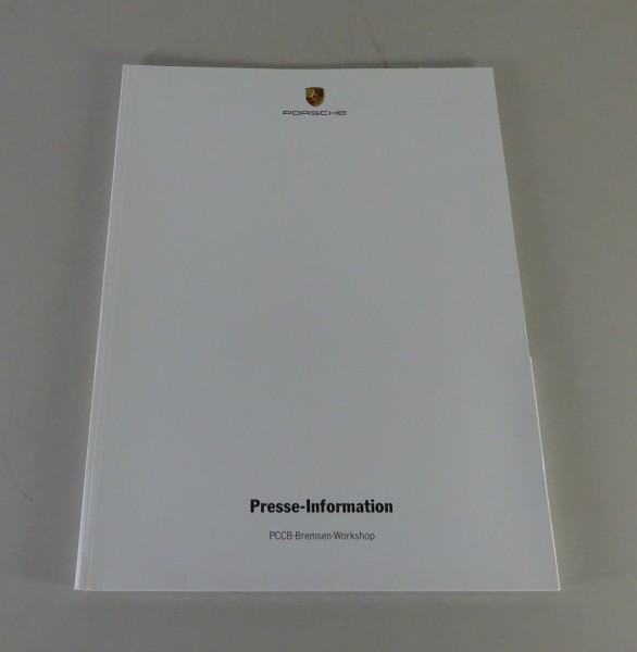 Pressemappe Porsche PCCB-Keramik-Bremsen in 911 Typ 996 Turbo Stand 2000