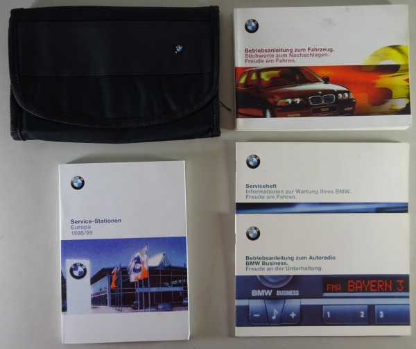 Bordmappe + Betriebsanleitung BMW 3er E46 318i 320i/d 323i 328i Stand 01/1998