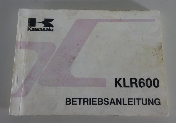 Betriebsanleitung / Handbuch Kawasaki KLR 600 Stand 11/1987