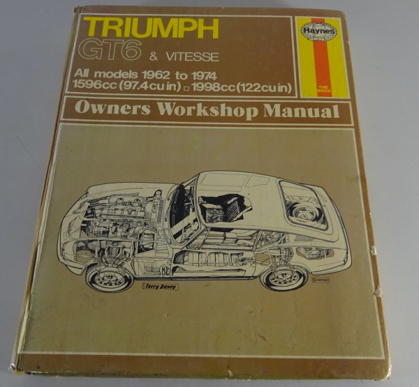 Reparaturanleitung - Haynes Triumph GT6 & Vitesse All Models ENG MY 1962 - 1974