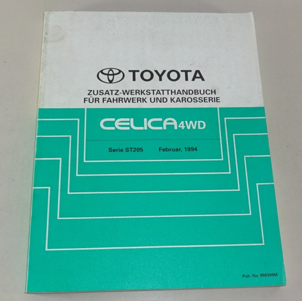 Werkstatthandbuch Toyota Celica Allrad / 4WD Karosserie & Fahrwerk Stand 02/1994