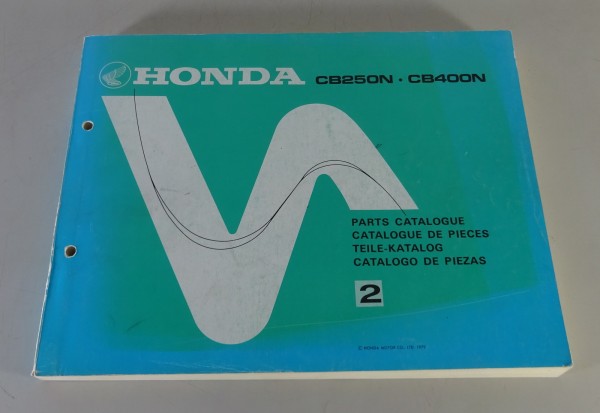 Teilekatalog / Parts List Honda CB 250 N / CB 400 N Stand 1979