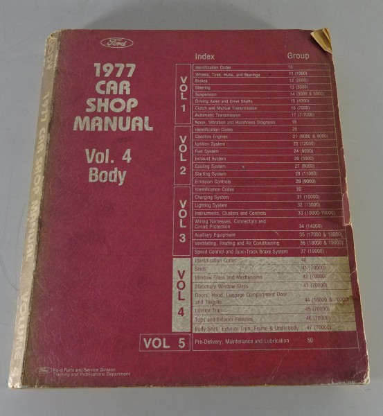 Werkstatthandbuch Band 4 Ford Mustang II, Thunderbird / Mercury Monarch... 1977