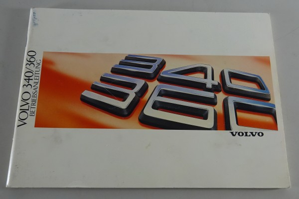 Betriebsanleitung / Handbuch Volvo 340 / 360 Stand 07/1987