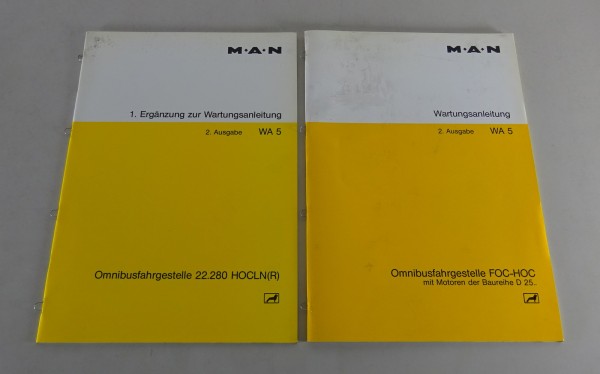 Werkstatthandbuch MAN Omnibusfahrgestelle FOC/HOC mit D 25 Motoren Stand 01/1983