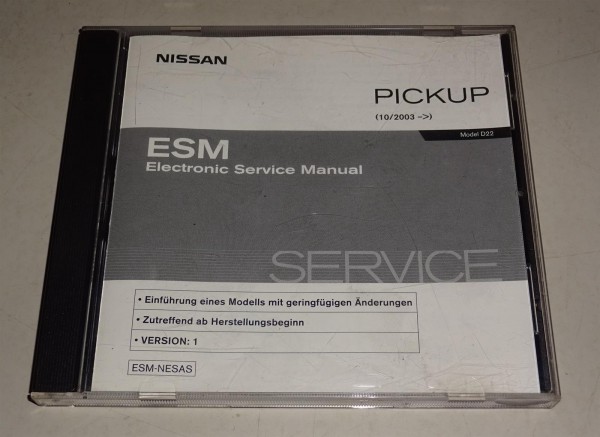 Werkstatthandbuch auf CD Nissan Pickup D22 Stand 10/2003