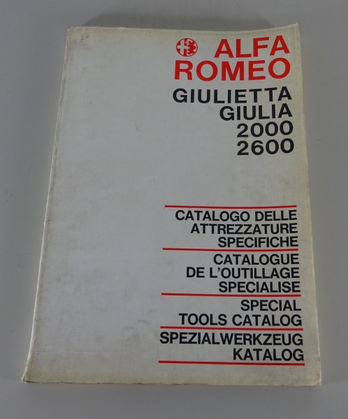 Spezialwerkzeug Katalog Alfa Romeo Giulietta, Giulia 2000 / 2600 Stand 02/1966