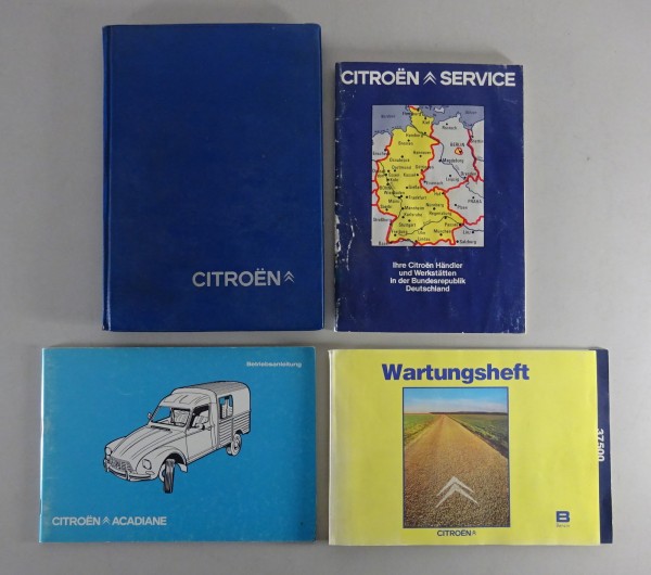 Bordmappe + Betriebsanleitung Citroen Acadiane Kasten-Ente Stand 07/1983