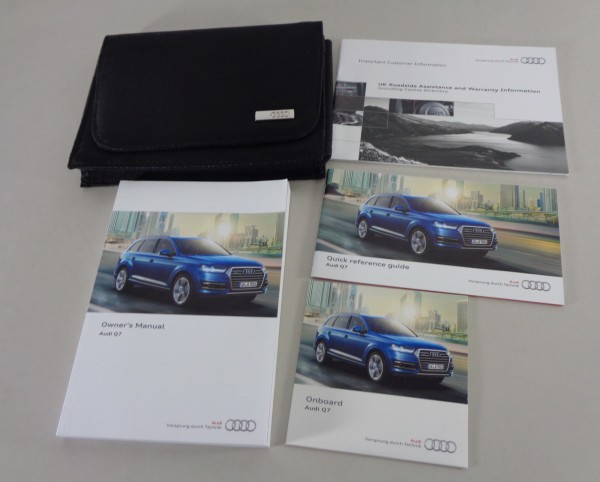 Owner's Manual + Wallet Audi Q7 quattro Petrol and Diesel Typ 4M from 04/2015