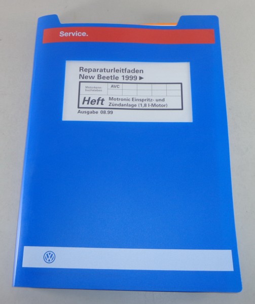 Werkstatthandbuch VW Beetle ab 1999 Motronic Einspritz- und Zündanlage - 8/1999