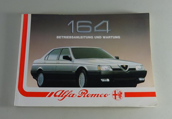 Betriebsanleitung / Handbuch Alfa Romeo 164 T. Spark + 3.0 V6 Stand 05/1988