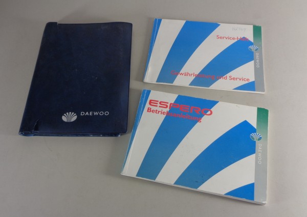 Bordmappe + Betriebsanleitung / Handbuch Daewoo Espero Stand 1996