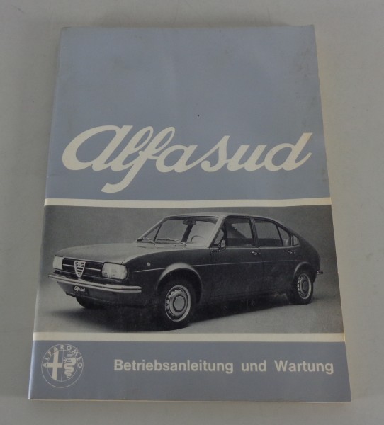 Betriebsanleitung / Handbuch Alfa Romeo Alfasud Stand 06/1973