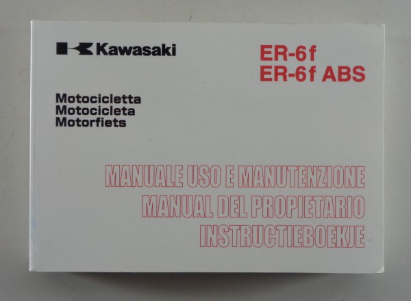 Manual Kawasaki ER - 6f / ER - 6f ABS von 05/2007 IT / ES / NL