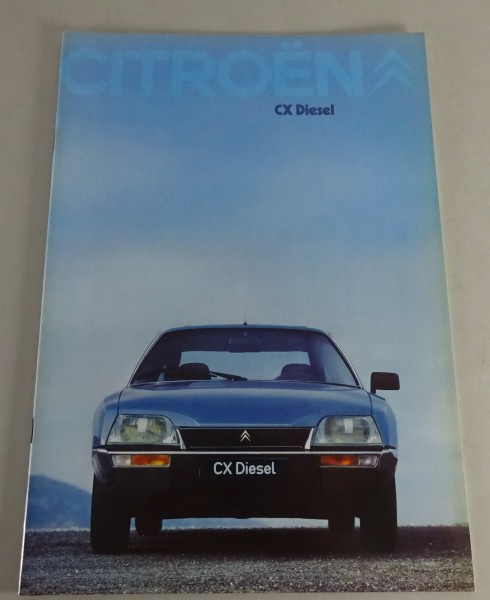 Prospekt / Brochure Citroen CX Diesel Stand 11/1979