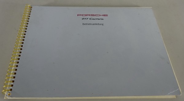 Betriebsanleitung / Handbuch Porsche 911 Carrera Typ 993 Modelljahr 1995