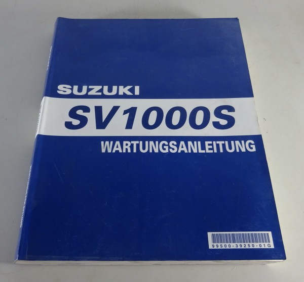 Werkstatthandbuch Suzuki SV 1000 S Sporttourer K3 Stand 02/2003