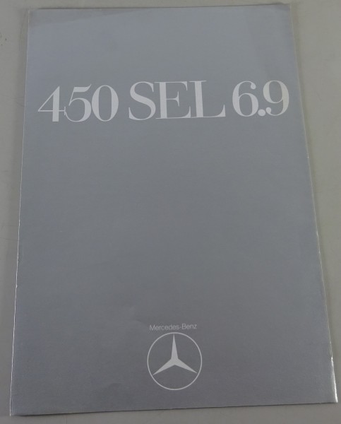 Prospekt / Broschüre Mercedes-Benz 450 SEL 6.9 Stand 1975