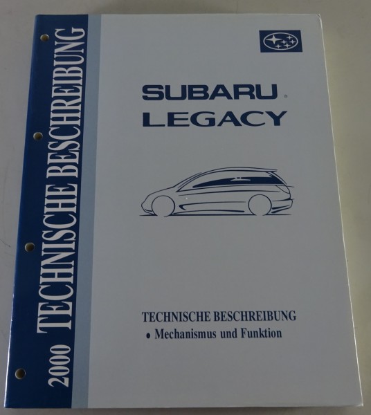 Werkstatthandbuch Subaru Legacy 2000 Technische Beschreibung Stand 06/1999