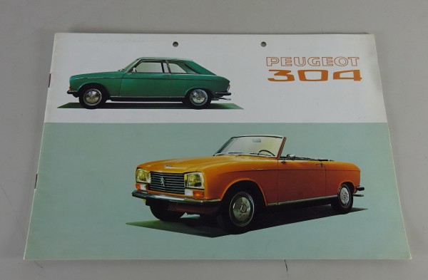 Prospekt / Broschüre Peugeot 304 Coupé / Cabriolet Stand 03/1970