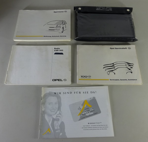 Bordmappe + Betriebsanleitung Opel Corsa B Stand 04/1999