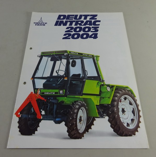 Prospekt / Broschüre Deutz INTRAC 2003 / 2004 Stand 02/1979