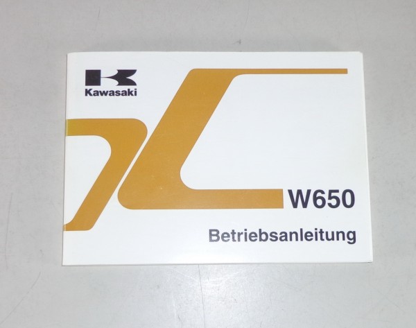 Betriebsanleitung / Manual Kawasaki W 650 Stand 01/1999