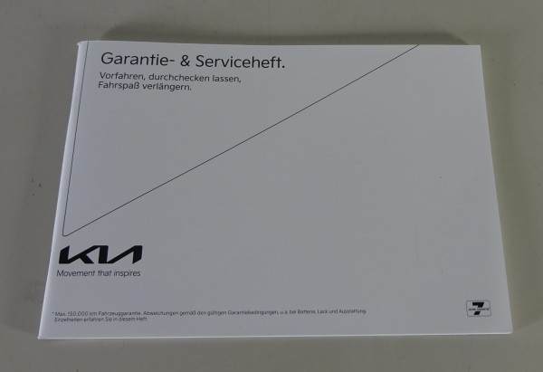Scheckheft / Serviceheft & Garantie blanko Kia - Alle Modelle ab Baujahr 2024