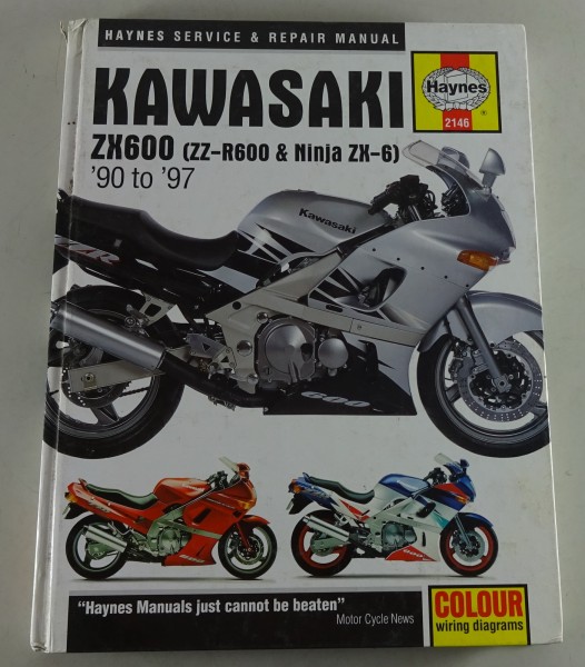 Reparaturanleitung Repair Manual Kawasaki ZX 600 (ZZ-R 600/Ninja ZX-6) 1990-1997