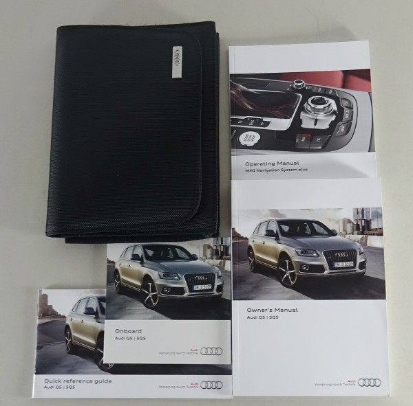 Owner's Manual + Wallet Audi Q5 / SQ5 / Q5 hybrid Quattro Typ 8R from 11/2015