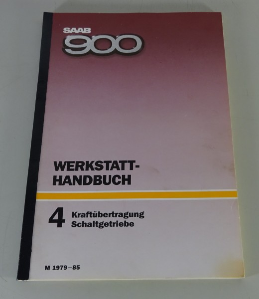 Werkstatthandbuch Saab 900 Schaltgetriebe - Kraftübertragung Mdj. 1979-1985