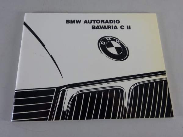 Betriebsanleitung BMW Autoradio Bavaria C Reverse II Mehrsprachig Stand 07/1989