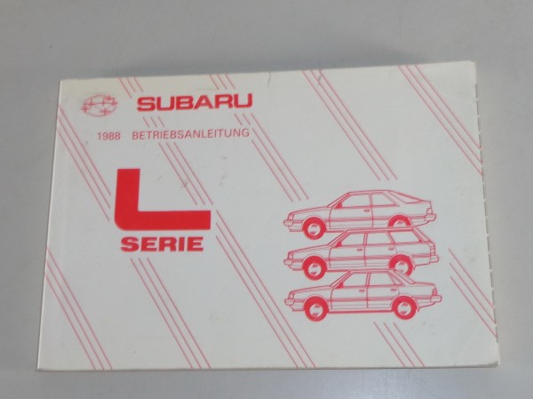 Betriebsanleitung / Handbuch Subaru L-Serie / Leone / L 1800 von 08/1987