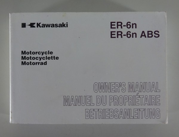 Betriebsanleitung / Manual Kawasaki ER-6 n / ER-6 n ABS Stand 2009