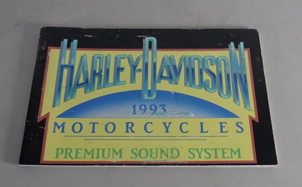 Owners Manual / Betriebsanleitung Harley Davidson Premium Sound System von 1993