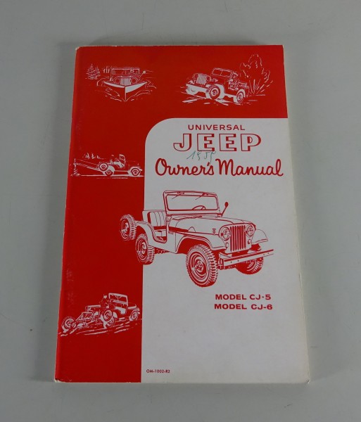 Owner's Manual / Handbook Jeep Willys Universal CJ-5 / CJ-6 4WD from 1959